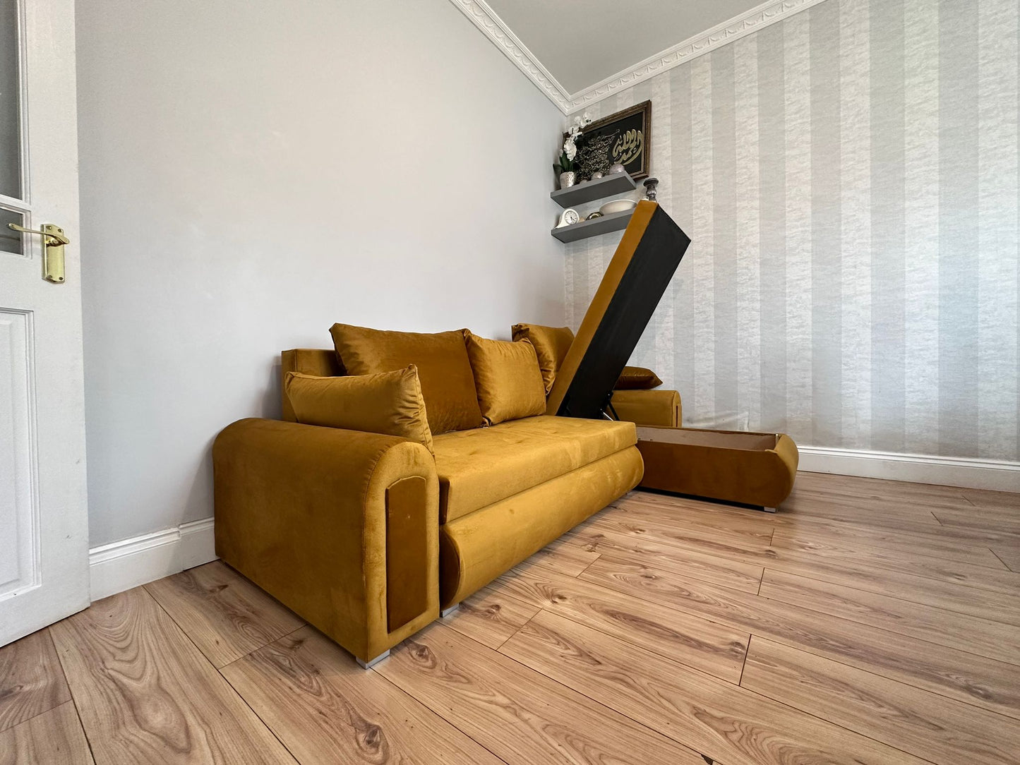 Berlin Sofa bed Mustard